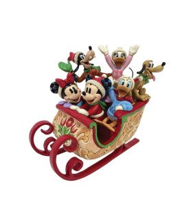 Figurine Traineau de Noël Mickey et ses amis - Disney Traditions