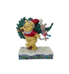 Figurine Winnie et Porcinet Noël - Disney Traditions