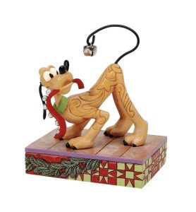 Figurine Pluto de Noël avec cloche - Disney Traditions
