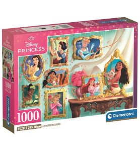 Puzzle 1000 pièces Les princesses Disney - Clementoni