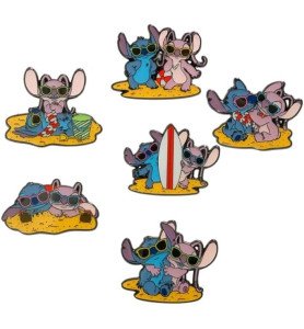 Pin's Mystère Stitch And Angel Beach Scene- Loungefly