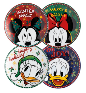 Set de 4 Assiettes à dessert Mickey and friends - Winter Magic