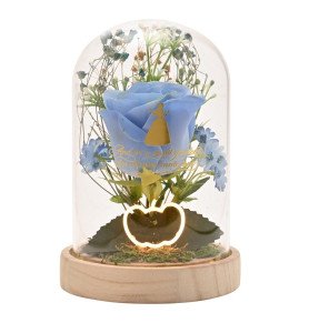 Cloche florale avec néon princesses Disney - Cendrillon