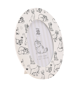 Cadre ovale Disney cats and dogs - Chats