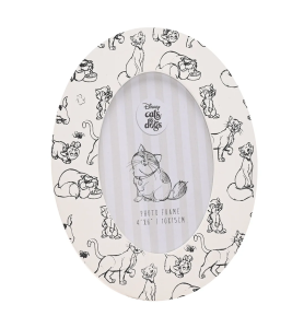 Cadre ovale Disney cats and dogs - Chats