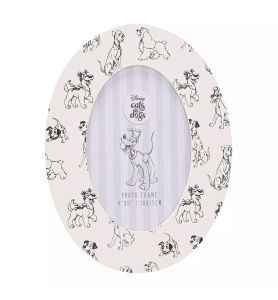 Cadre ovale Disney cats and dogs - Chiens