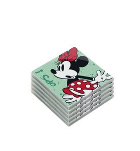 Sous verre Minnie Mouse I am - Turquoise