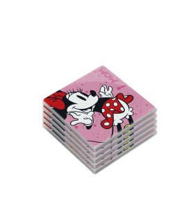 Sous verre Minnie Mouse I am - Rose