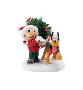 Figurine Mickey et Pluto Perfect Tree -  Département 56