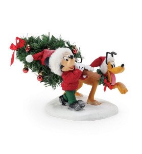 Figurine Mickey et Pluto Perfect Tree -  Département 56