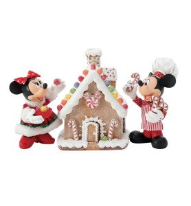 Figurine Mickey et Minnie Gingerbread house -  Département 56
