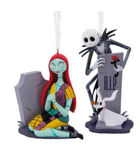 Coffret Ornement Jack et Sally L'étrange Noël de Mr Jack - Disney Hallmark