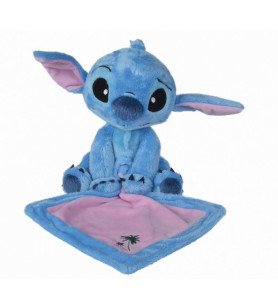 Peluche Stitch 25 cm, Doudou avec sa couverture - Lilo et Stitch