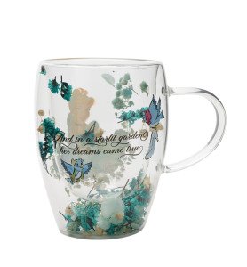 Tasse en verre Cendrillon - Disney Pastel Princess Floral