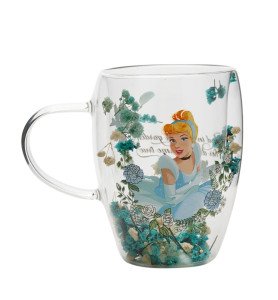 Tasse en verre Cendrillon - Disney Pastel Princess Floral