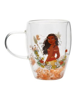 Tasse en verre Vaiana - Disney Pastel Princess Floral