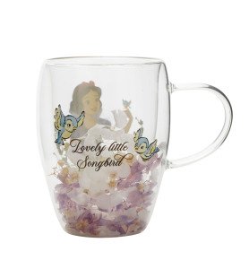 Tasse en verre Blanche Neige - Disney Pastel Princess Floral