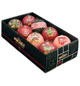 Set de 8 boules Mickey and friends - Noël