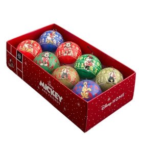 Set de 8 boules Mickey and Friends - Noël