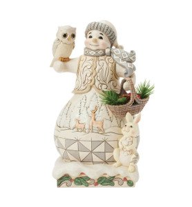 Figurine Bonhomme de neige woodland - Jim Shore Heartwood creek