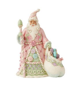 Figurine Père Noël pastel candy - Jim Shore Heartwood creek