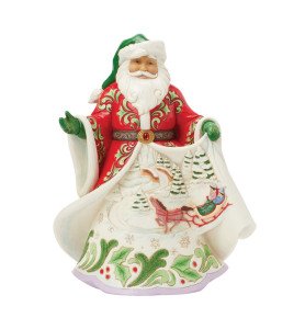 Figurine Père Noël musicale 1ère édition signée - Jim Shore Heartwood creek