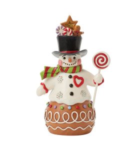 Figurine bonhomme de neige pain d'épice - Jim Shore Heartwood creek