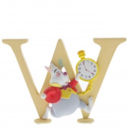 "W" - White Rabbit Disney...