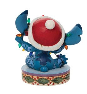 Figurine Stitch et les Guirlandes Noël - Disney Traditions