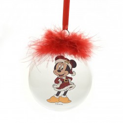 Boule de Noël plume Minnie